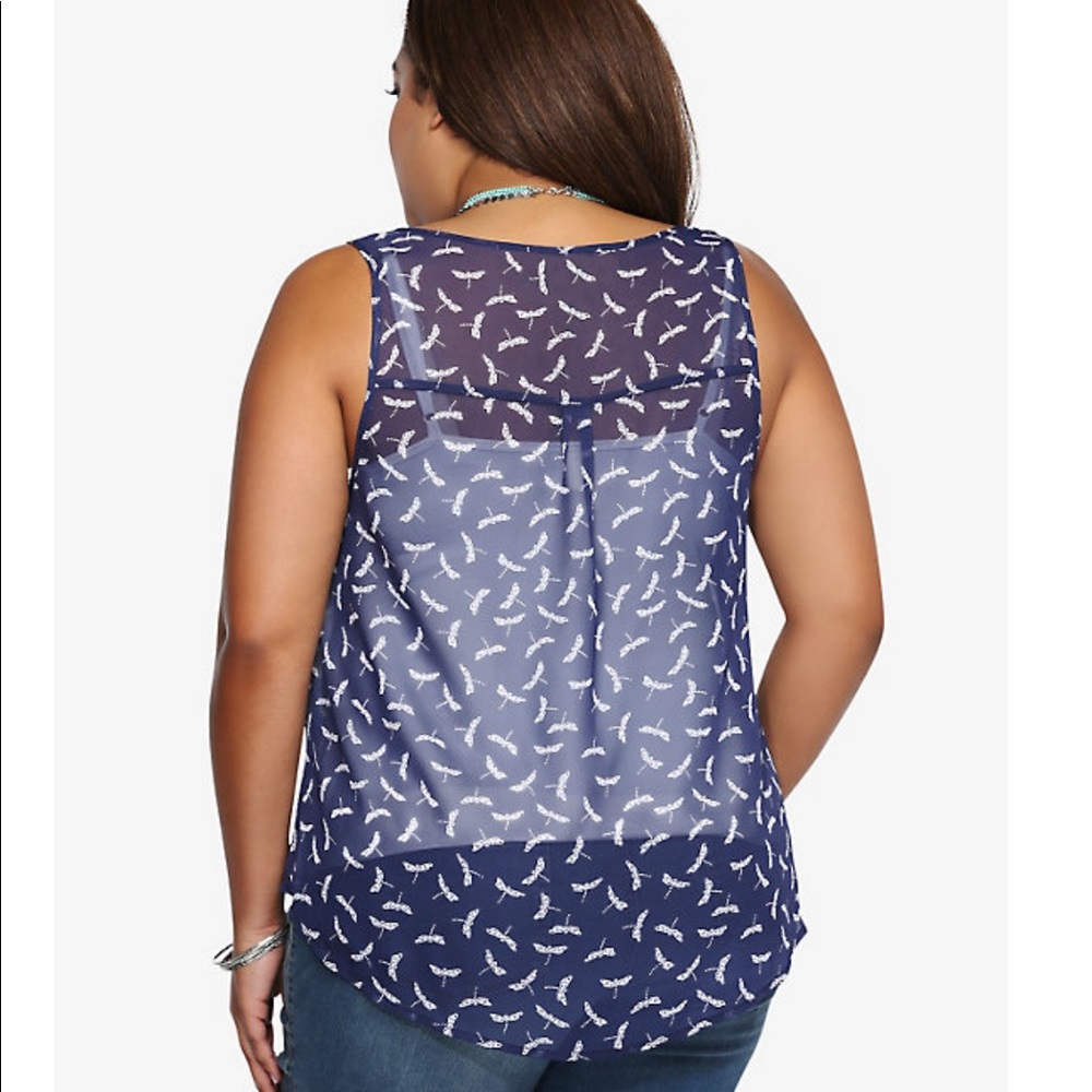 TORRID Chiffon Dragonfly Shirt - Picture 3 of 7